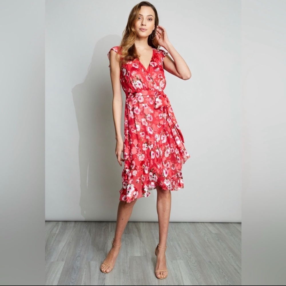 Elie Tahari red dress, size 10, NWT - Picture 10 of 11